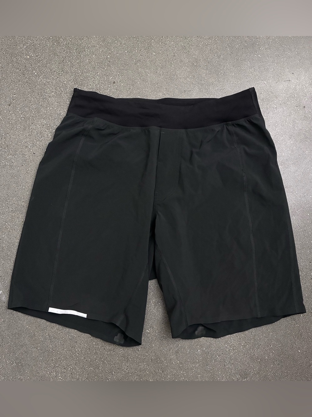 Lululemon Men’s Small Black Running Shorts Zip Pocket Athletic Workout